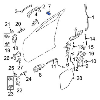 Lincoln OE - Front Left Door Lock Cylinder
