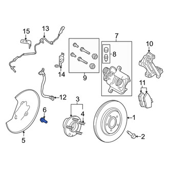 Lincoln OE - Brake Dust Shield Bolt