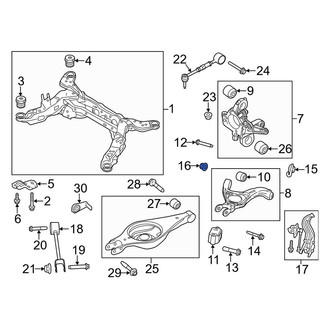 Lincoln OE - Upper Suspension Control Arm Nut