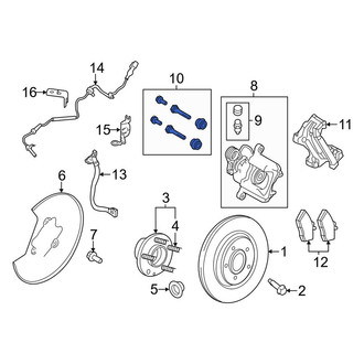 Lincoln OE - Front Disc Brake Caliper Pin