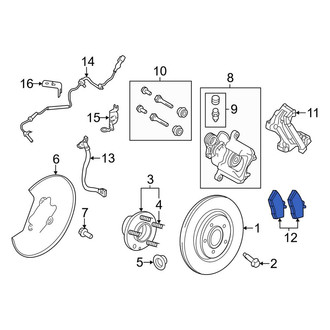 Lincoln OE - Rear Disc Brake Pad Set