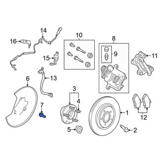 Lincoln OE - Brake Dust Shield Bolt