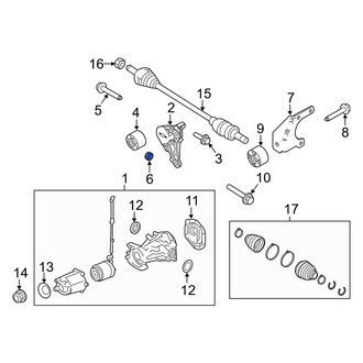Lincoln OE - Lower Suspension Strut Nut