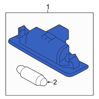Lincoln OE - Rear License Plate Light Lens