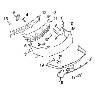 Lincoln OE - Bumper Cover Nut
