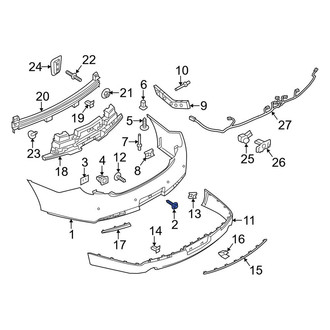Lincoln OE - Bumper Cover Support Rail Screw