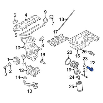 Lincoln OE - Engine Coolant Thermostat Housing Bolt