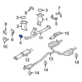 Lincoln OE - Rear Right Catalytic Converter Gasket