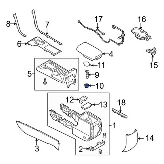 Lincoln OE - Rear Right 12 Volt Accessory Power Outlet Housing