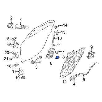 Lincoln OE - Front Door Latch Bolt