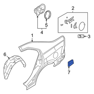 Lincoln OE - Rear Quarter Panel Air Vent Grille