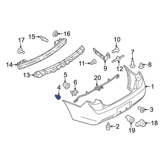 Lincoln OE - Front Bumper Cover Nut