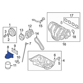 Lincoln OE - Engine Oil Filter Adapter