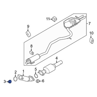 Lincoln OE - Catalytic Converter Nut