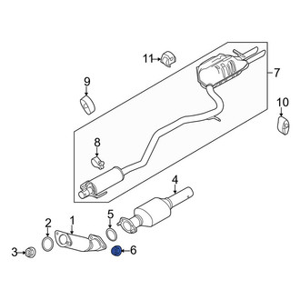 Lincoln OE - Catalytic Converter Nut