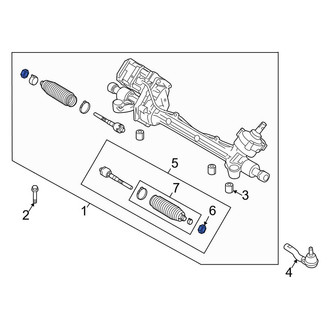 Lincoln OE - Inner Steering Tie Rod Nut