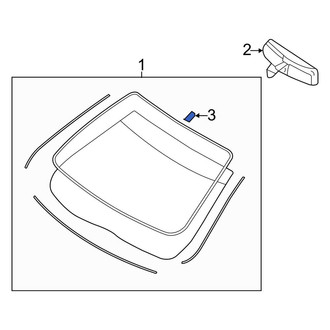Lincoln OE - Interior Rear View Mirror Bracket