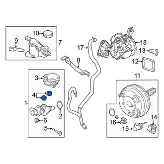 Lincoln OE - Brake Master Cylinder Reservoir Gasket