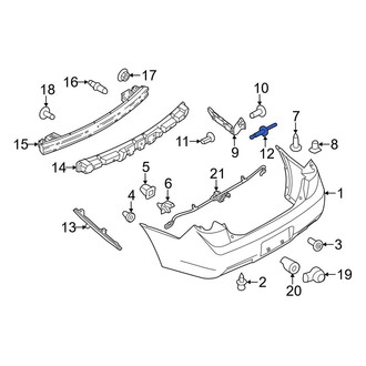 Lincoln OE - Rear Bumper Cover Support Rail Rivet