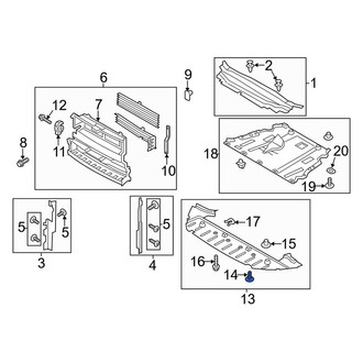 Lincoln OE - Floor Pan Splash Shield Screw
