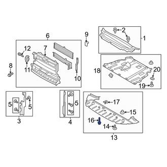 Lincoln OE - Bumper Cover Support Rail Screw