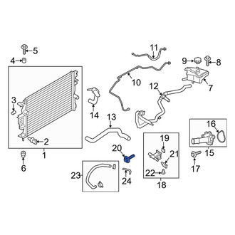 Lincoln OE - Cooling System Bypass Line Adapter Bolt
