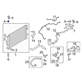 Lincoln OE - Upper Radiator Insulator
