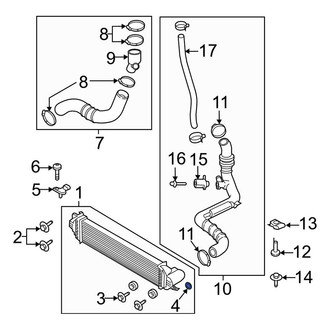 Lincoln OE - Left Quarter Panel Trim Panel Nut
