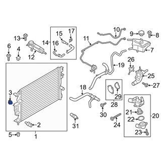Lincoln OE - Headlight Mounting Nut