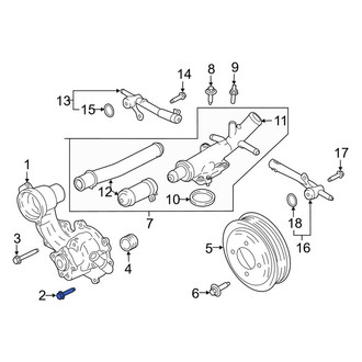 Lincoln OE - Engine Coolant Thermostat Housing Bolt