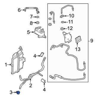 Lincoln OE - Transmission Oil Cooler Line Clamp