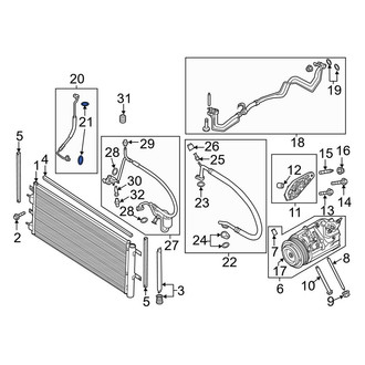 Lincoln OE - A/C Refrigerant Line Seal Kit