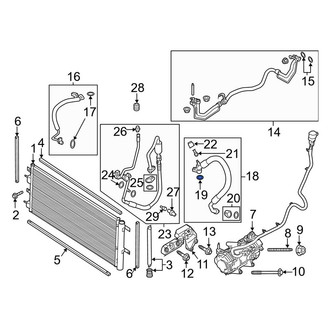 Lincoln OE - A/C Refrigerant Line Seal Kit