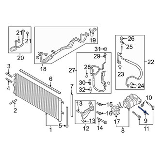 Lincoln OE - A/C Compressor Stud