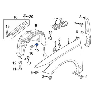 Lincoln OE - Floor Pan Splash Shield Nut