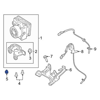 Lincoln OE - Lower Radiator Support Tie Bar Nut
