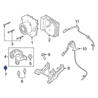 Lincoln OE - Lower Radiator Support Tie Bar Nut