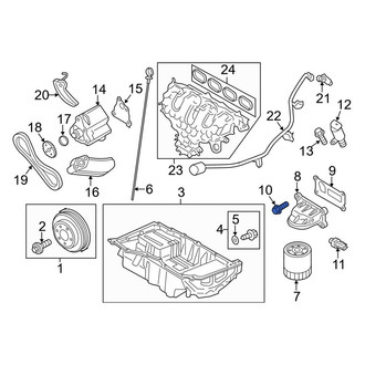 Lincoln OE - Engine Oil Filter Adapter Bolt