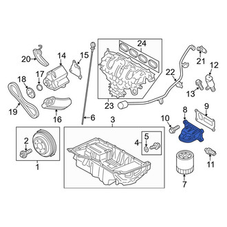 Lincoln OE - Engine Oil Filter Adapter