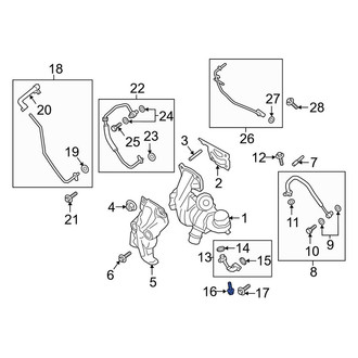 Lincoln OE - Upper Turbocharger Oil Line Bolt