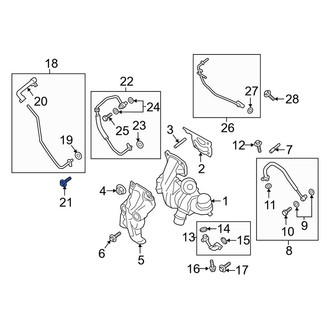 Lincoln OE - Upper Turbocharger Oil Line Bolt