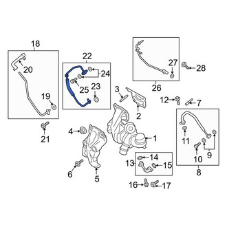 Lincoln OE - Turbocharger Coolant Line