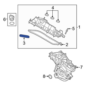 Lincoln OE - Right Outer Engine Valve Cover Gasket