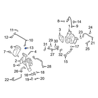 Lincoln OE - Turbocharger Oil Line Gasket