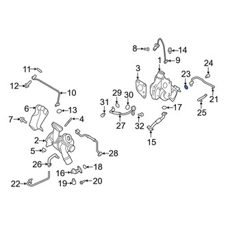 Lincoln OE - Turbocharger Coolant Line Gasket