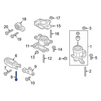 Lincoln OE - Automatic Transmission Vibration Absorber Bolt