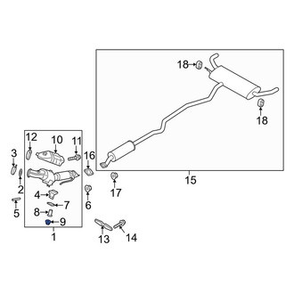 Lincoln OE - Catalytic Converter Nut