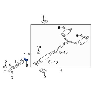Lincoln OE - Front Rearward Catalytic Converter Gasket