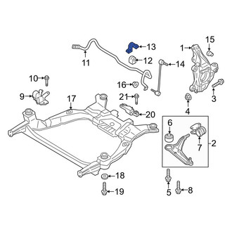Lincoln OE - Front Suspension Stabilizer Bar Bracket