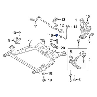 Lincoln OE - Suspension Stabilizer Bar Link Nut